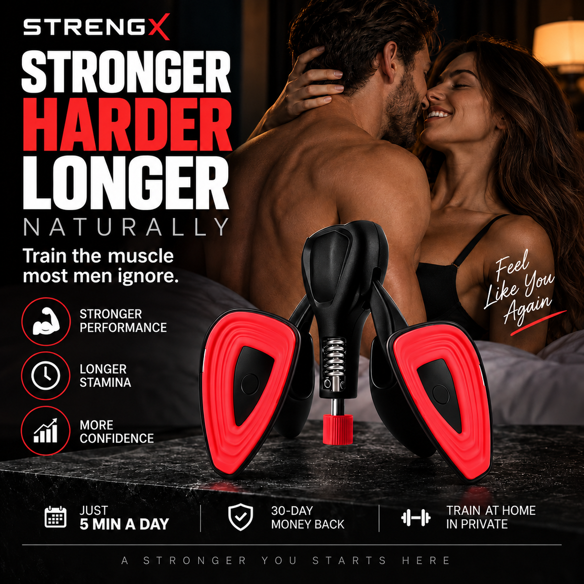 Men's Stainless Steel Pelvic Floor Trainer