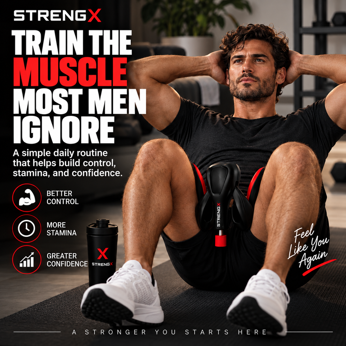 Men's Stainless Steel Pelvic Floor Trainer
